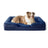 Cat resting on a coffee coloured sponge pet bed