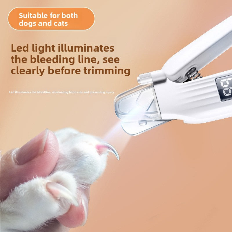 2-in-1 Electric Pet Nail Clipper and Grinder for Gentle Trims