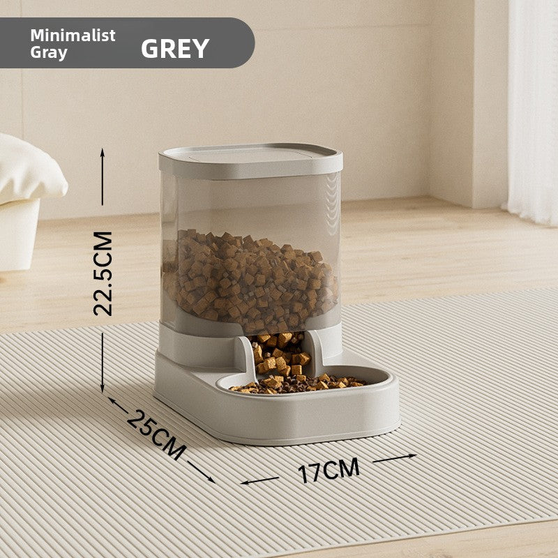 Automatic Pet Food and Water Dispenser with Transparent Design and Included Filter