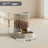 Automatic Pet Food and Water Dispenser with Transparent Design and Included Filter