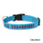 Reflective nylon dog collar in Rose Red, close-up detail