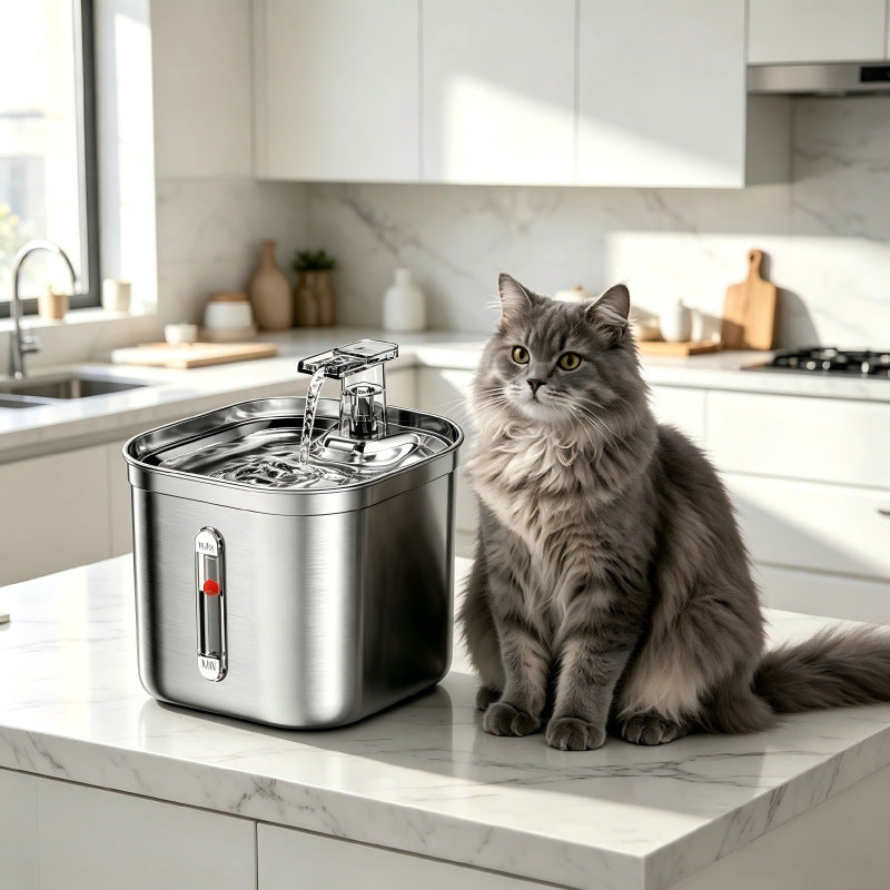 Automatic 2L Pet Water Dispenser with 304 Stainless Steel, Quiet Pump and Layered Filter