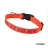 Reflective nylon dog collar in Forest Green, side view