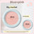 Shallow ceramic pet food plate with cute bear design in blue and pink, view 17