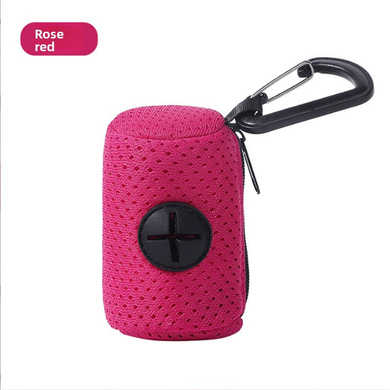 Dog Poo Bag Dispenser, Mesh Leash Attachment for Daily Walks