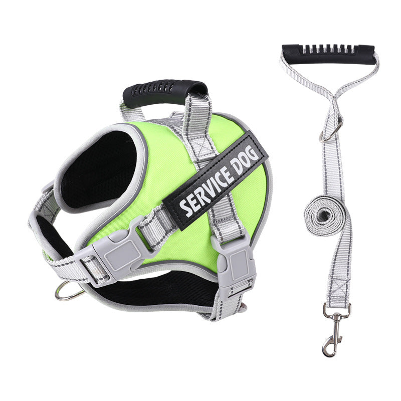 Reflective vest dog harness, main product photo from Pet Royale UK
