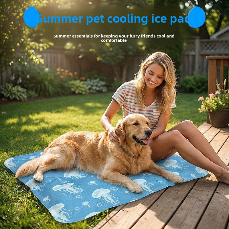 Ice silk PVC pet cooling mat, detail photo 2