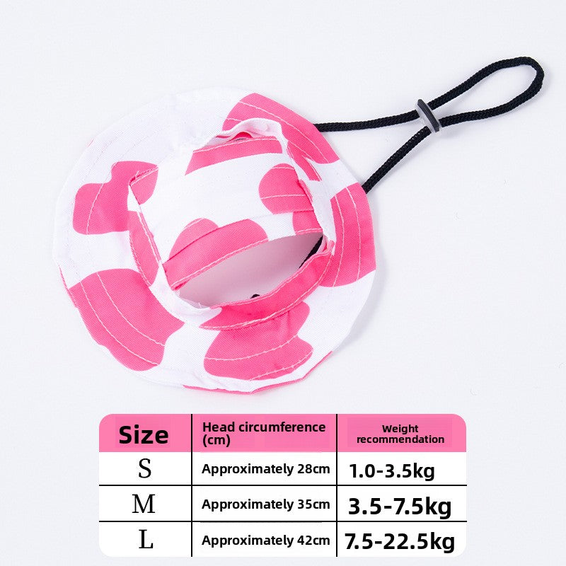 Dog and cat sun bucket hat with ear holes, available in 13 colours, image 32