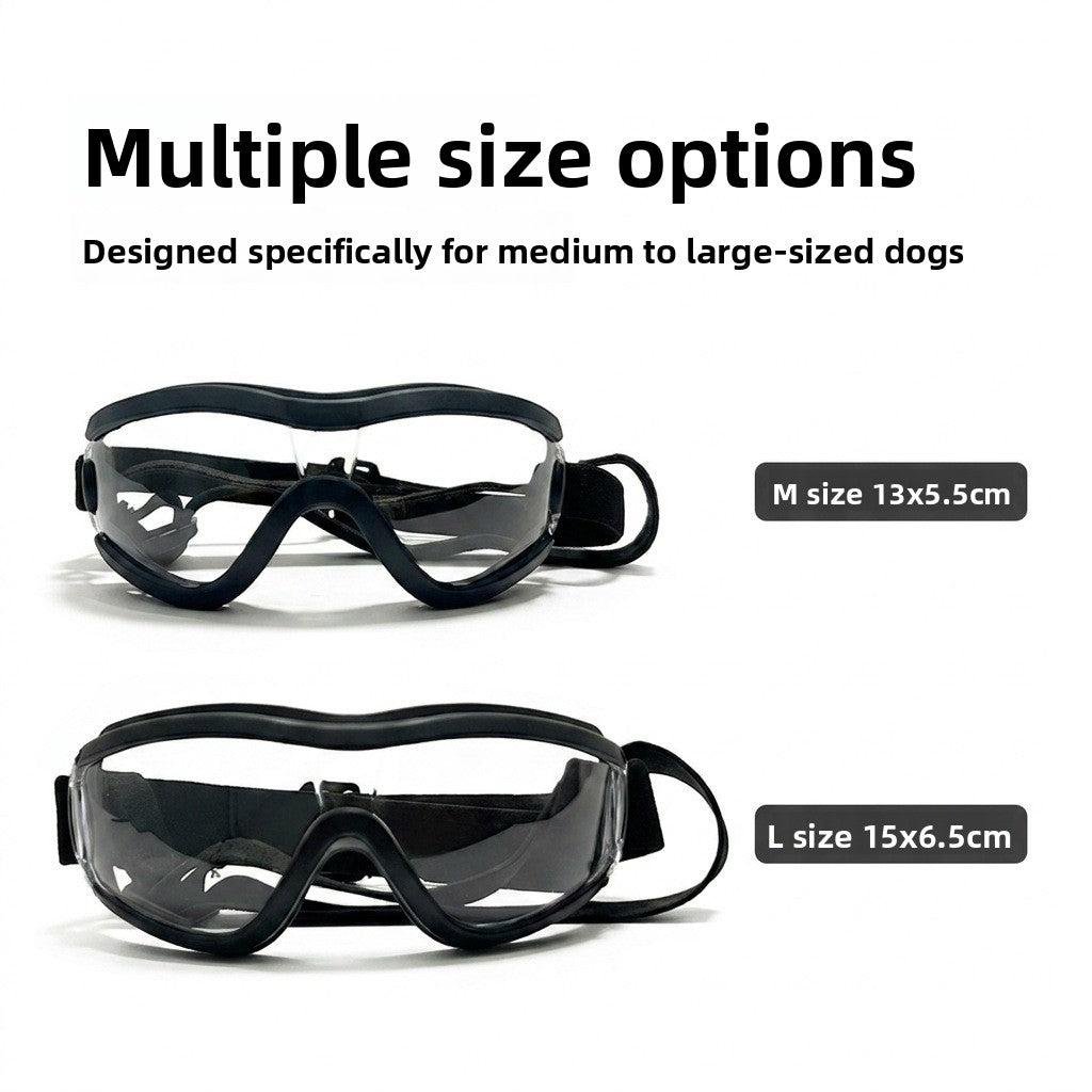 Windproof Dog Goggles for Medium and Large Dogs, Adjustable Straps