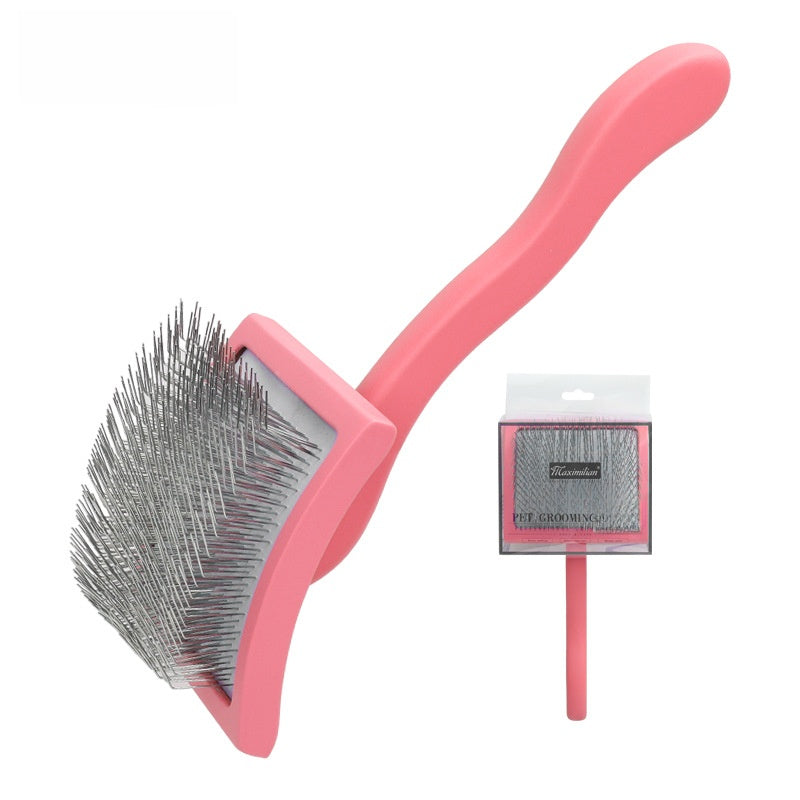 Wooden Handle Pet Grooming Comb for Dogs, Detangling Tool
