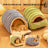 Convertible Zip Pet Cave Bed for Cats and Small Dogs, Washable