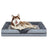 Washable bolster sofa dog bed, alternative angle view