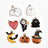 Halloween PU leather dog collar with charm, available from Pet Royale UK