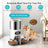 Stainless Steel Smart Pet Feeder with App Control, Timed Portions, Single or Double Bowl