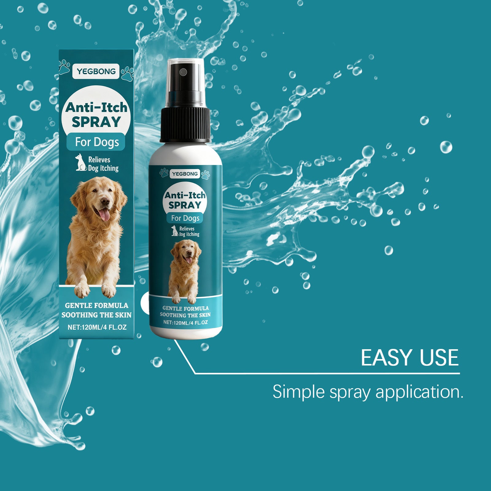 Soothing Pet Skin Care Spray for Itchy and Dry Skin
