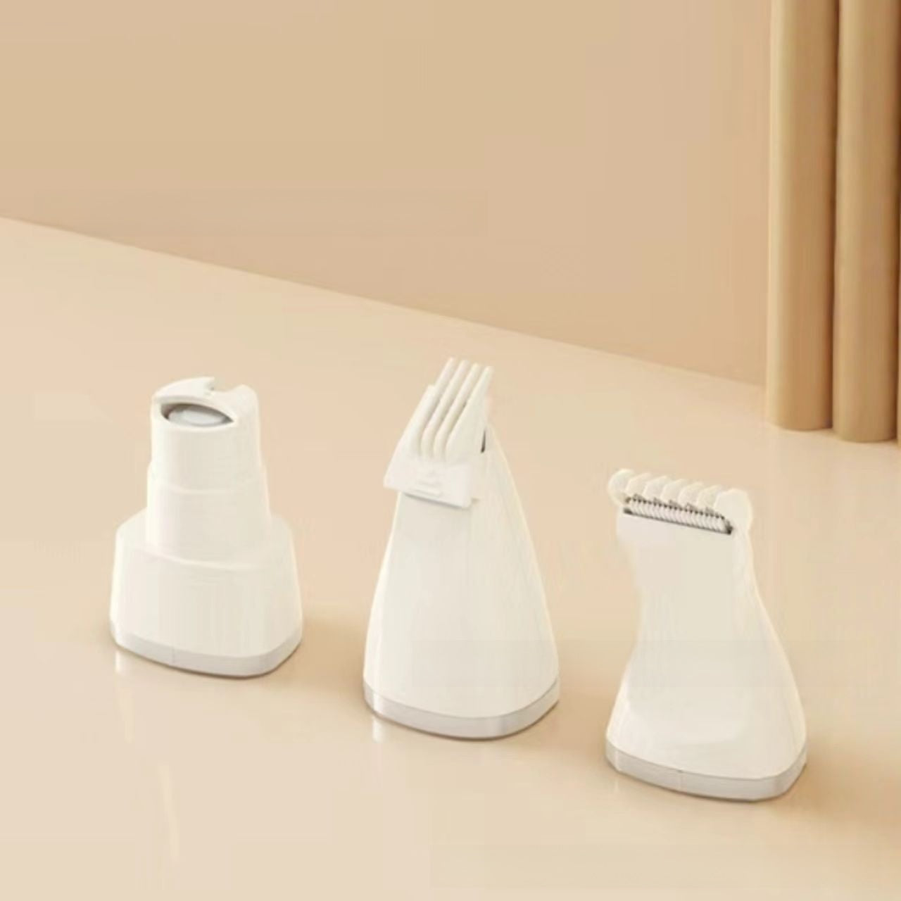 Silent Cordless Pet Clipper with Interchangeable Heads for Grooming
