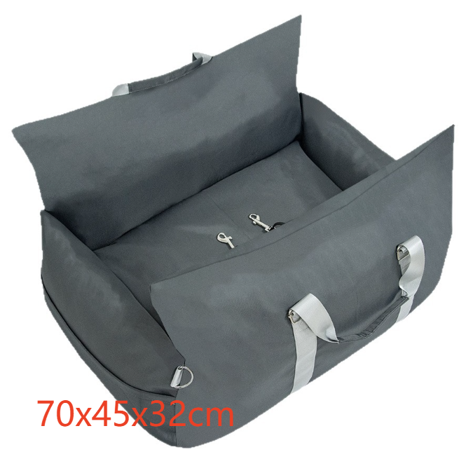 Portable soft pet travel bed with mesh sides and shoulder strap, photo 5