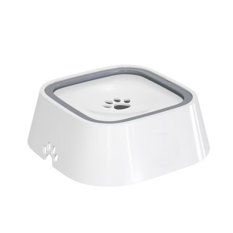 ABS Floating Pet Water Bowl That Keeps Fur Dry with Anti-Tip Base for Cats and Dogs