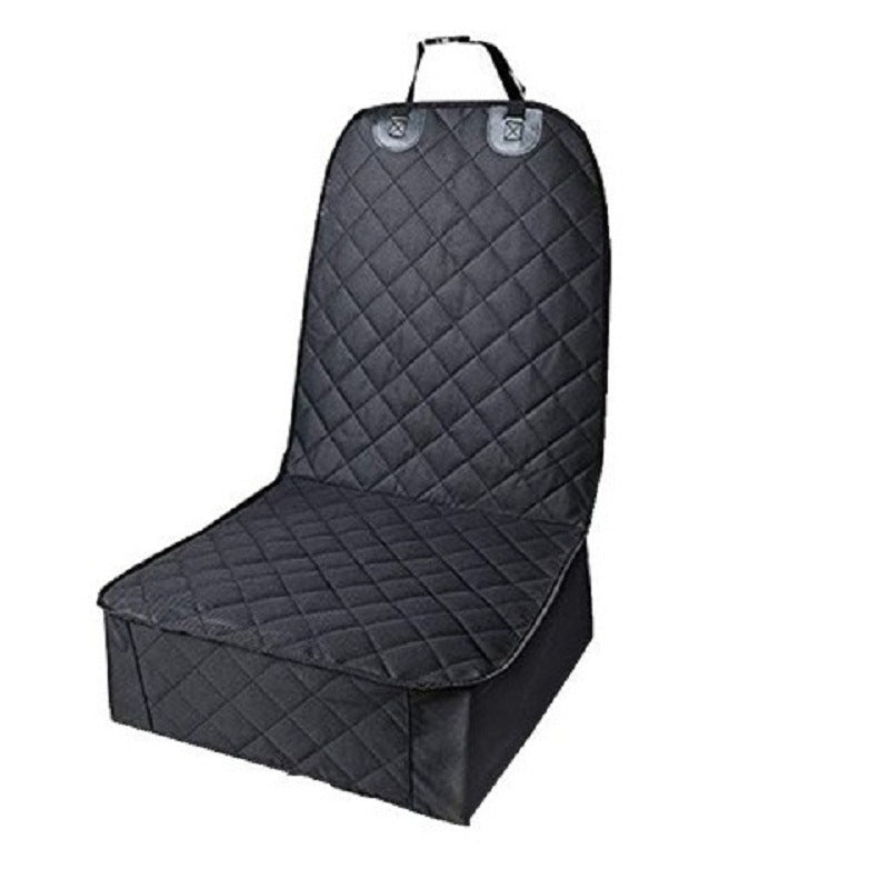 Waterproof front car seat cover for dogs, close-up detail view
