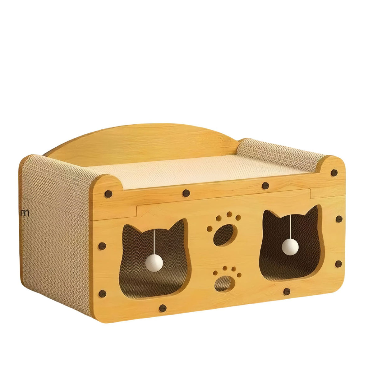 Double layer cat scratcher nest in TV design, view 5