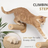 Solid wood wall-mounted cat scratching post with hammock