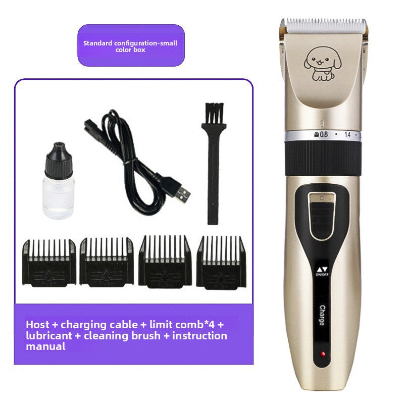 Pet Hair Clipper Grooming Kit with Steel Comb and Scissors