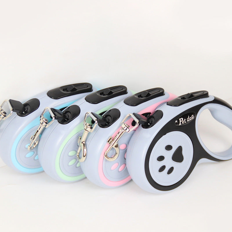 One-button retractable dog lead, available from Pet Royale UK