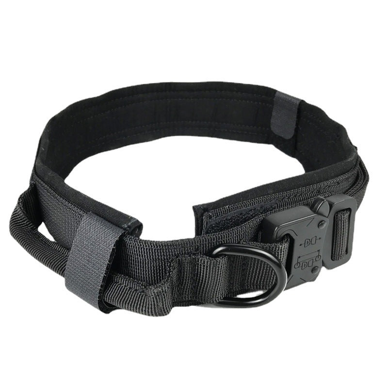 Tactical nylon dog collar with cobra buckle, available from Pet Royale UK