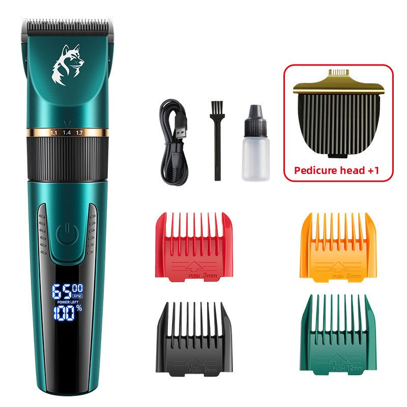 Waterproof Pet Hair Clipper with Guide Combs, Quiet and Rechargeable