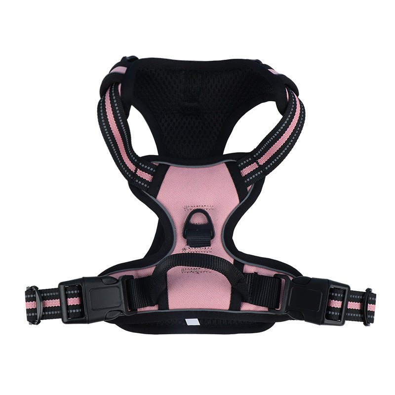 Reflective burst-resistant dog harness, 4 sizes available from Pet Royale UK