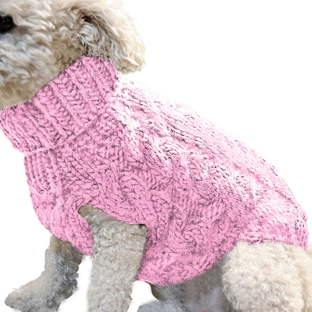 Cable knit dog jumper, available in 8 colours, sizes Small to 2XL, image 2