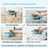Foldable metal pet bathing rack in sky blue with non-slip surface
