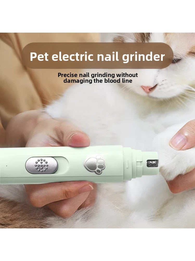 LED Electric Dog Nail Grinder with Multiple Grinding Heads