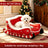 Christmas sleigh pet bed with warm plush lining, photo 6 of 10