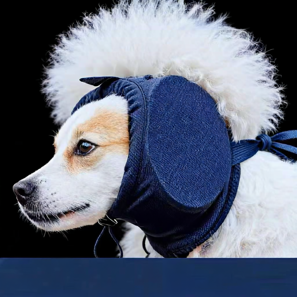 Dog ear muffs with adjustable straps, available in 2 colours, image 1
