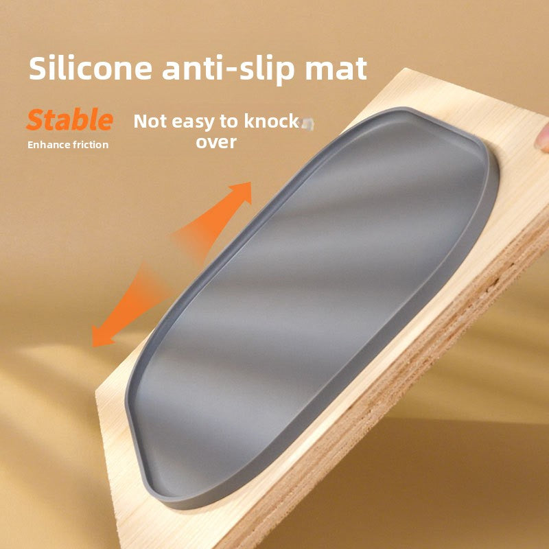 Foldable Non-Slip Silicone Pet Feeding Mat for Single or Double Bowls, Easy to Clean