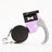 Retractable double dog lead with LED light in 4 colour options