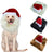 Lion mane and Christmas hat pet costume, main product photo