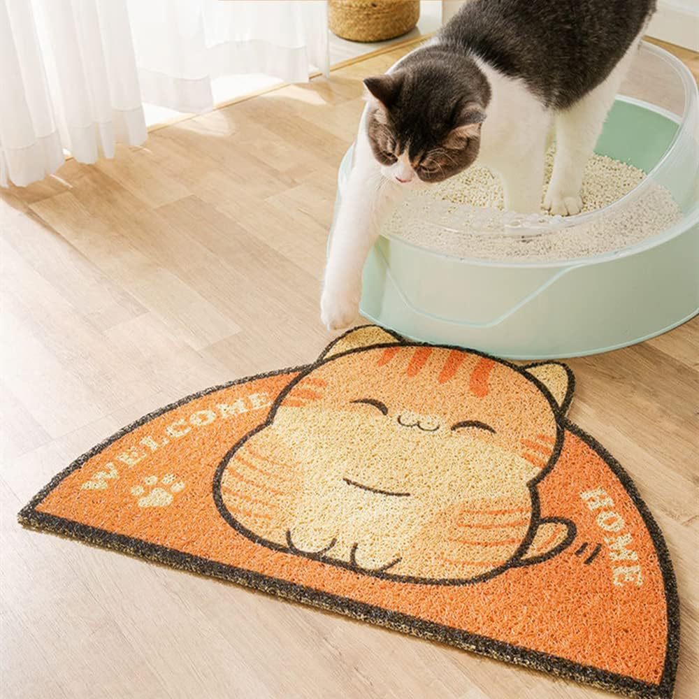 Coil Loop Cat Litter Trapping Mat, Washable Polyester Fibre
