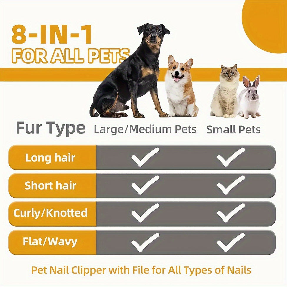 Double-Sided Dog Grooming Comb for Detangling and Loose Fur