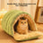 Convertible Zip Pet Cave Bed for Cats and Small Dogs, Washable