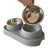 Cat Face Dual Pet Bowl, Stainless Steel or Ceramic
