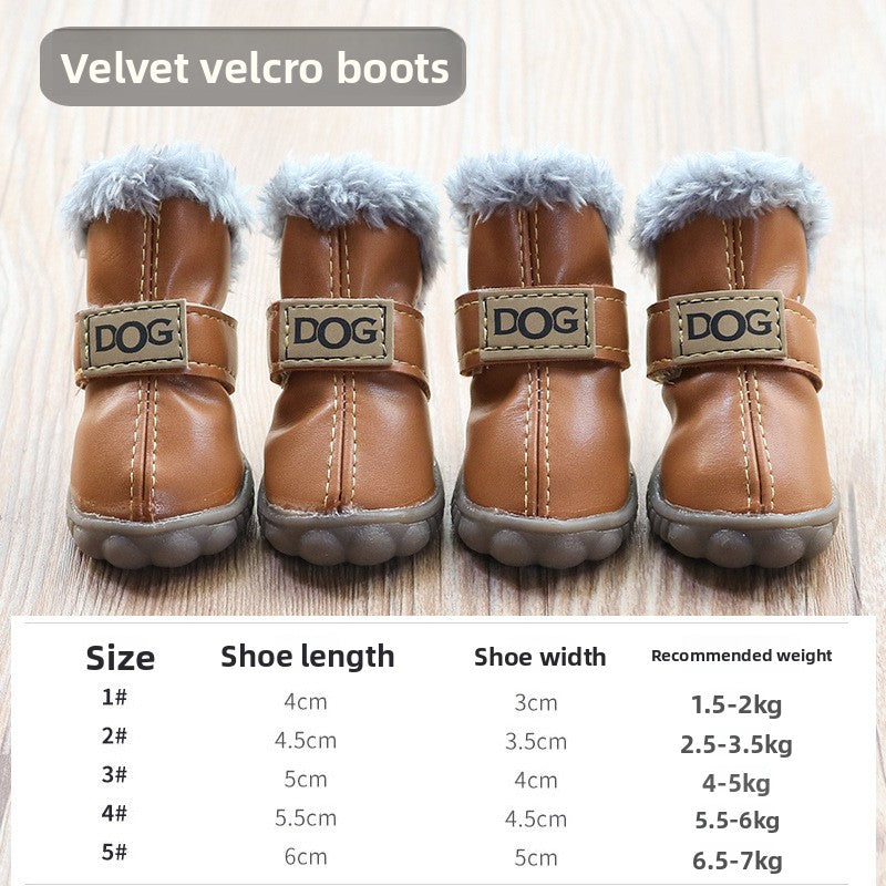 Warm winter non slip dog boots, available in 6 colours, image 6