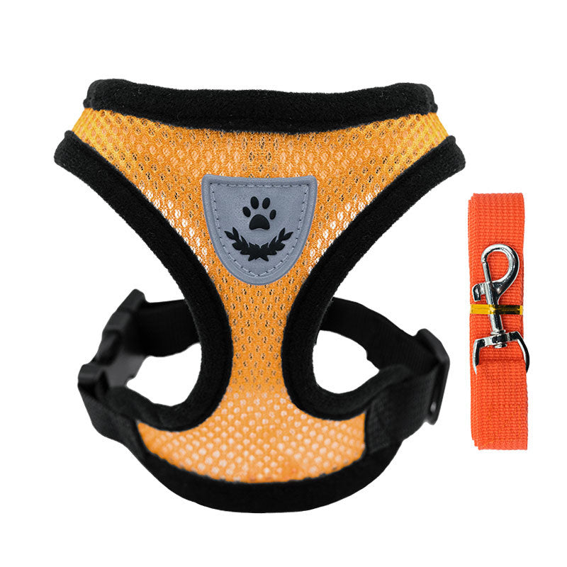 Small pet mesh harnesses in nine bright colours
