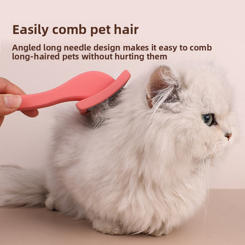 Wooden Handle Pet Grooming Comb for Dogs, Detangling Tool