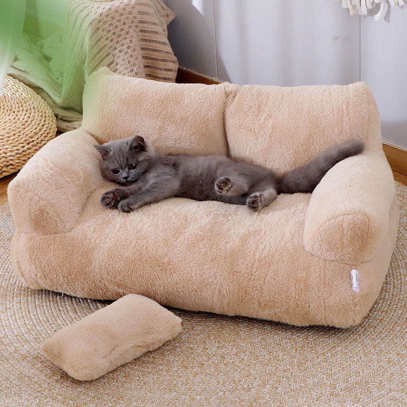Mint green summer cat sofa bed with raised sides