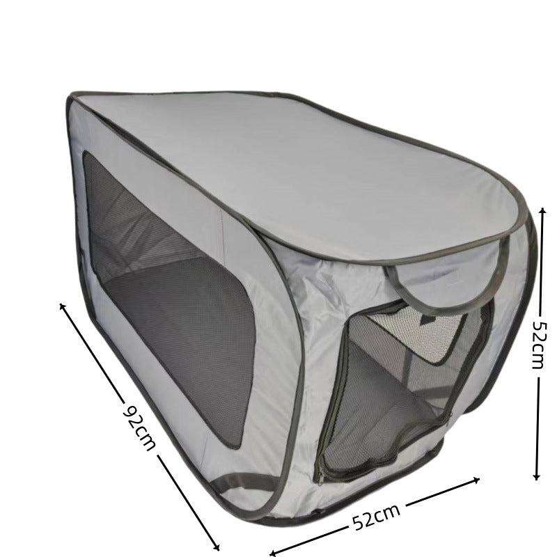 Foldable soft pet crate for small dogs, product detail photo