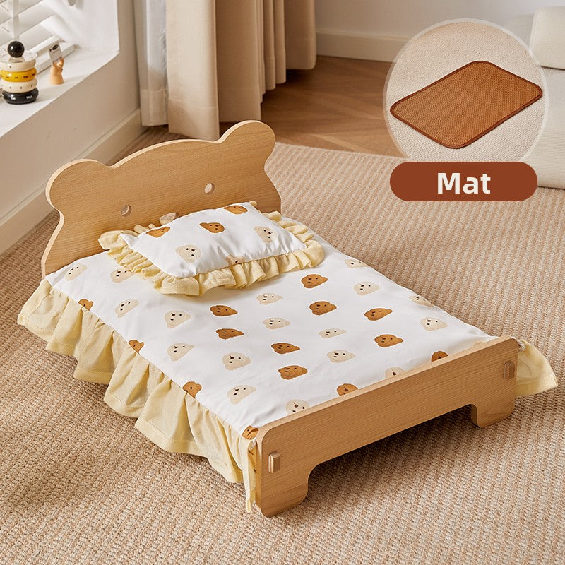 Small dog and cat cushion bed up to 15kg, further angle view