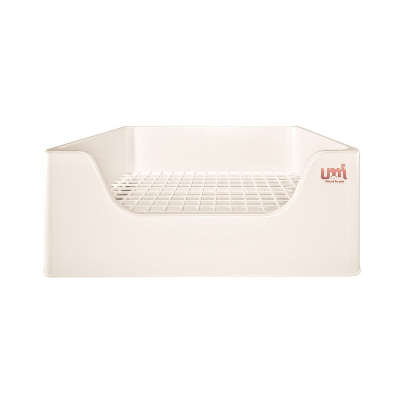 Extra large rabbit litter box with hay rack, product detail photo