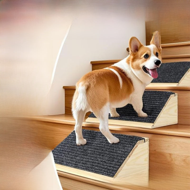 Natural solid wood pet step for beds and sofas, photo 3